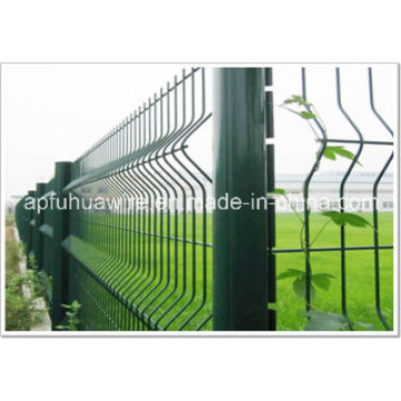 Galvanized and PVC Coated Wire Mesh Fence